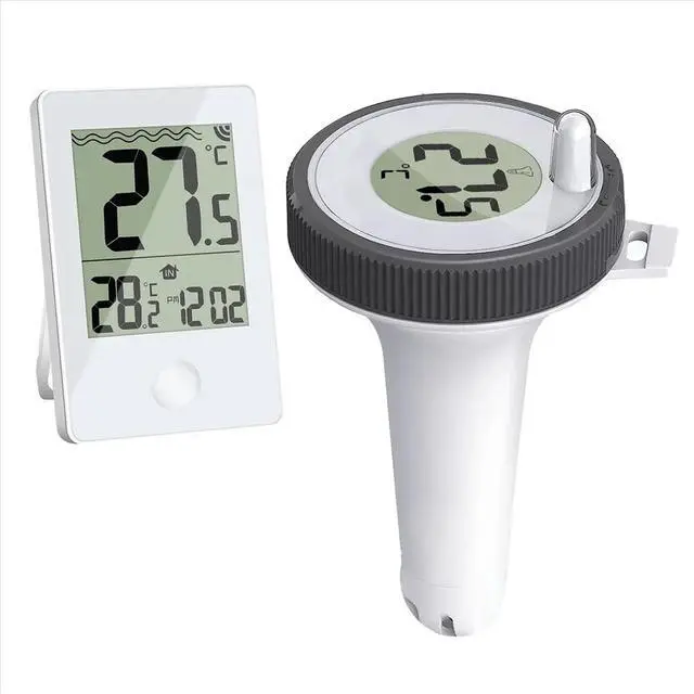 Alt view image 2 of 3 - Swimming Pool Thermometer Floating Easy Read, Digital Pool Thermometer for Swimming Pools,,Small Ponds,Aquariums