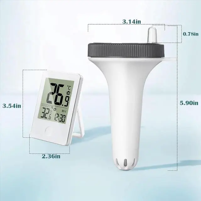 Main image of Swimming Pool Thermometer Floating Easy Read, Digital Pool Thermometer for Swimming Pools,,Small Ponds,Aquariums