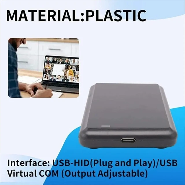 Main image of USB UHF Tag Reader ISO18000-6C 6B 860-960MHz Read and Write HID-USB Virtual COM Output Adjustable