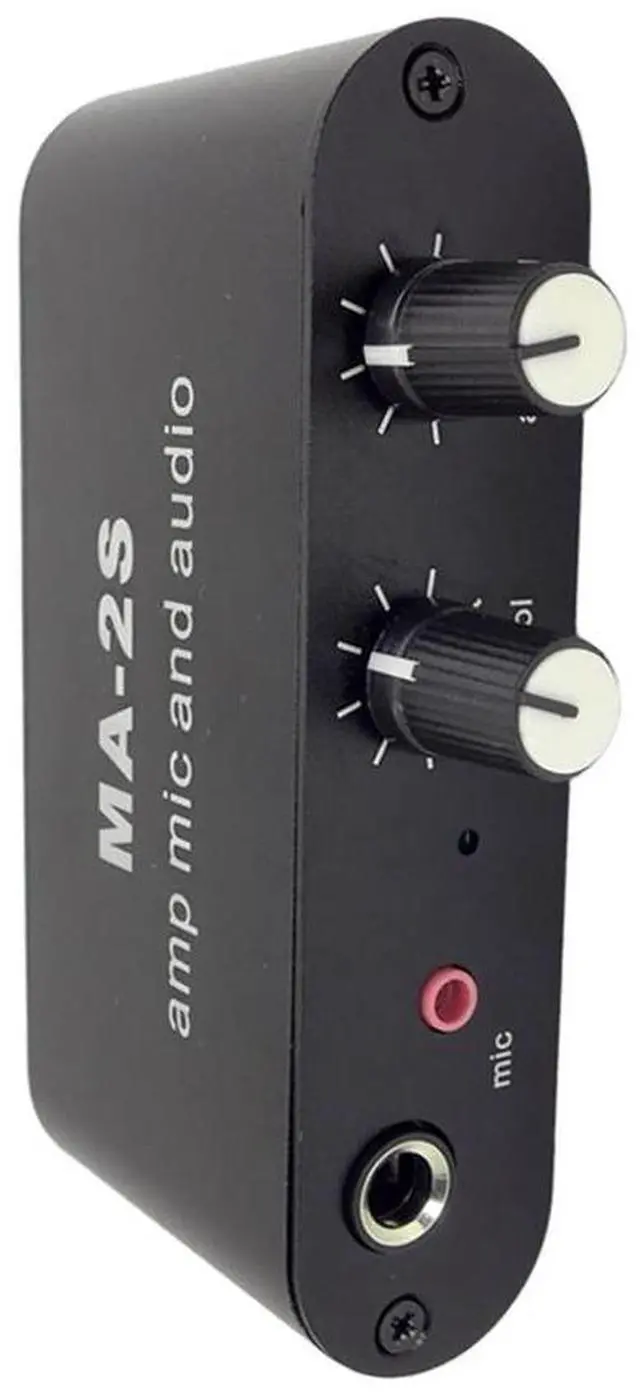 Main image of 3.5mm Condenser Microphone Amplifier Headphone Amplifier Music Audio Preamplifier Mixing Board MA-2S