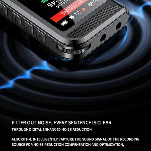 Alt view image 2 of 3 - Audio Dictaphone External Microphone Audio Dictaphone Digital Voice-Activatcd Audio Dictaphone-AAAE
