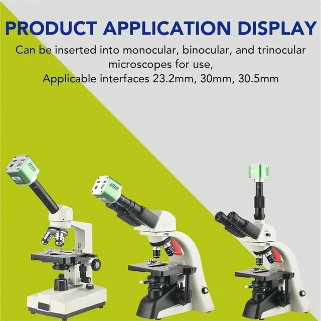 Alt view image 2 of 3 - IDUD Microscope Adapter 0.5 X Electronic Eyepiece, 1 Set For CCD Cameras- 23.2Mm To 30Mm And 23.2Mm To 30.5Mm Adapter Kit