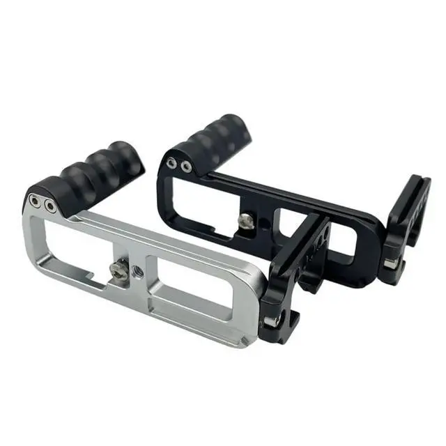 Alt view image 2 of 3 - For X-T30II X-T20 X-T10 Cameras L-Shape Camera Plate with Hand Grip & Quick Release Plate Black
