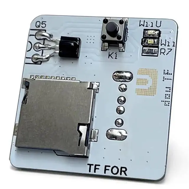 Alt view image 2 of 3 - Dual TF Adapter for for Console Button Switch USB Plug-in to Expand Memory Update Games Accessories