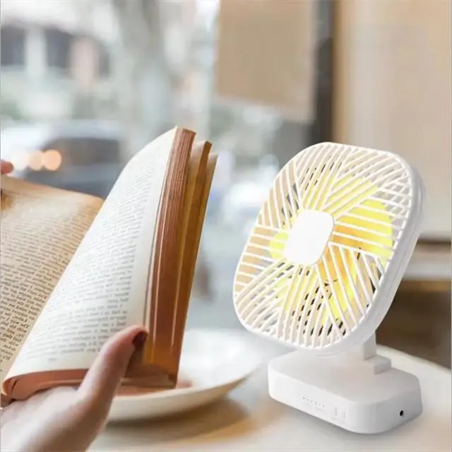 Alt view image 2 of 3 - Magnetic USB Fan USB or 4xAA Powered Desk Fan with Three Speed Timing Function Outdoor Camping Fan Silent Black
