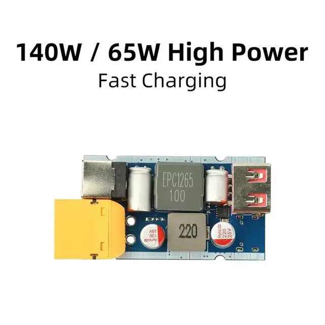 Alt view image 2 of 3 - 205W High Power Fast Charging Module PD QC 3.0/5.0 AllProtocols Step-Up Step-Down XT30/ Interface Dual Port XT30