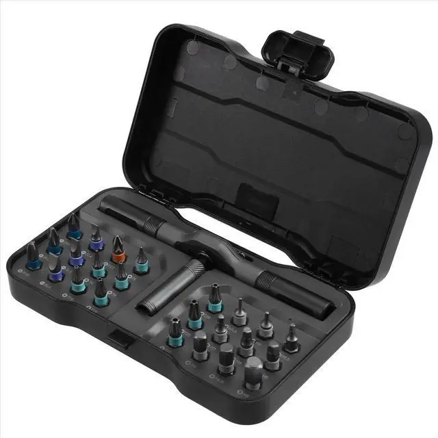 Alt view image 3 of 3 - RS1 24-in-1 Magnetic Ratchet Screwdriver Set, Bits, Non-Slip Handle, Repair Tool Kit for Electronics