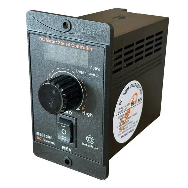 Alt view image 3 of 3 - DC 12-60V 15A PWM Motor Speed Controller Multifunctional Motor Speed Regulator Controller Display Speed Percentage