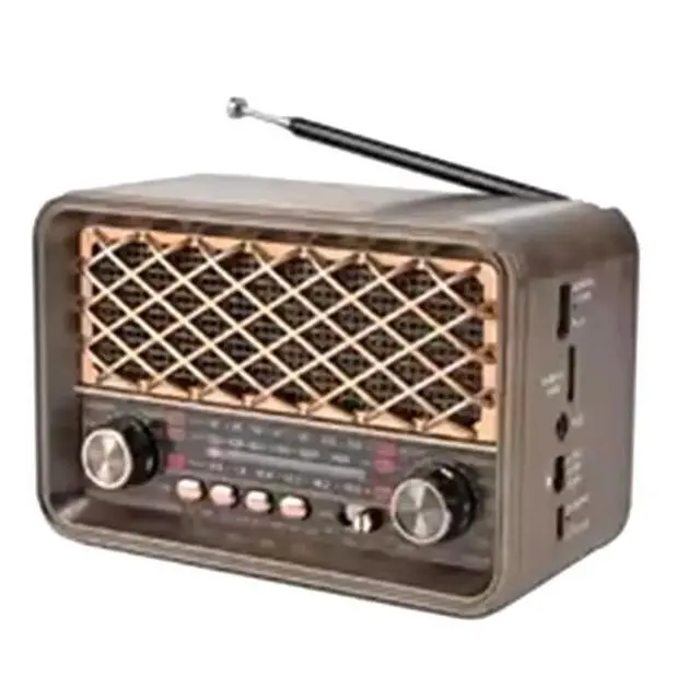 Alt view image 3 of 3 - Classic Radio With Bluetooth - LED Illuminated Speaker, Supports FM/AM/SW Bands And AUX/USB/TF