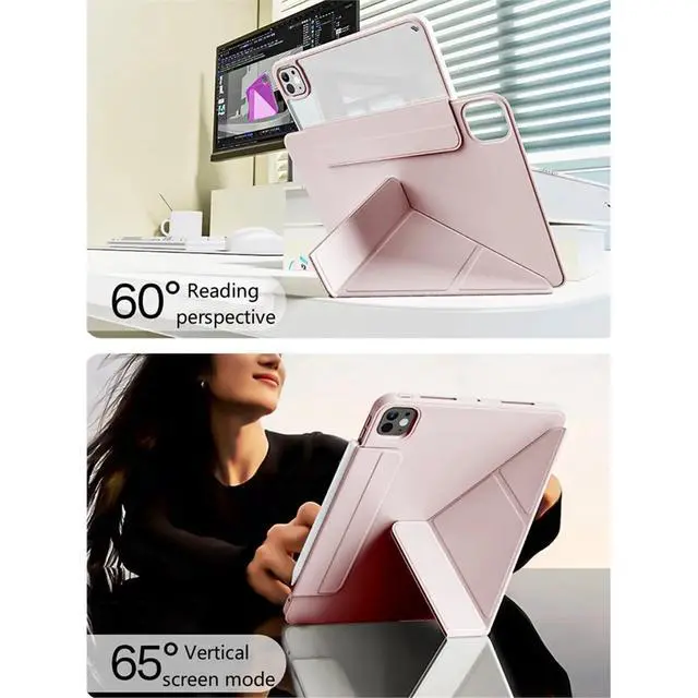 Alt view image 2 of 3 - For Pro 13 11inch Case M5 Powerful Magnetic Attachment Slim Trifold Stand Case 11inch
