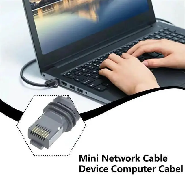 Main image of For V4 Mini Ethernet Cable RJ45 Waterproof CAT6 Short Circuit Protection 1200Mbps High-Speed Network Cable 5m