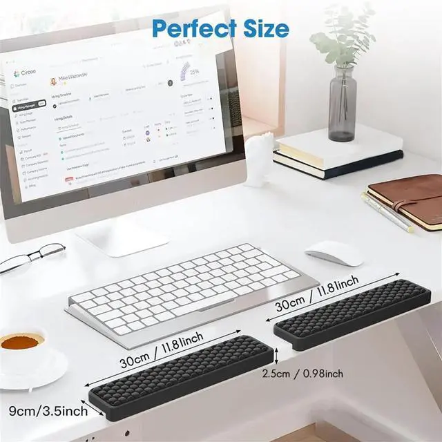 Alt view image 3 of 3 - 2PCS L-Shaped Desk Elbow Pad,Non Slip Ergonomic Memory Foam Elbow Support Padding Wrist Comfort Support for Home