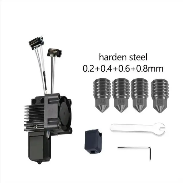 Alt view image 3 of 3 - For P1P P1 3D Printer Hotend Kit with Cooling Fan V2.0 Print Head with Harden Steel Nozzles 3D Printing Parts
