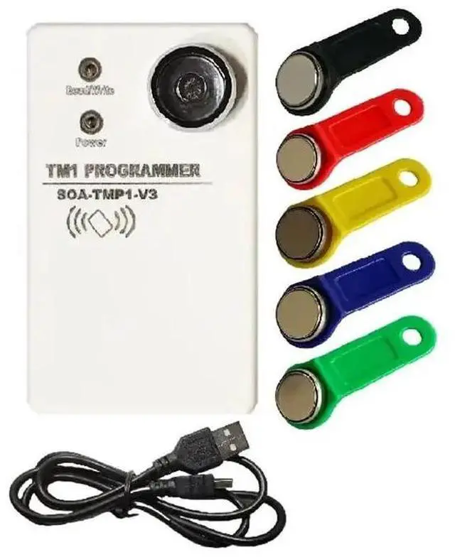Main image of TM1 RFID Copier Duplicator Handheld RW1990 TM1990 TM1990B Ibutton DS-1990A 125Khz EM4305 T5577 EM4100 TM Card Reader