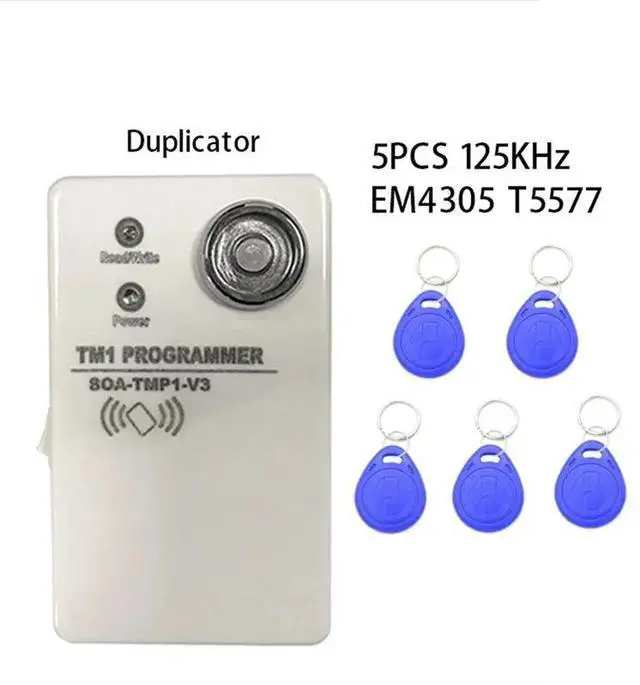 Alt view image 3 of 6 - TM1 RFID Copier Duplicator Handheld RW1990 TM1990 TM1990B Ibutton DS-1990A 125Khz EM4305 T5577 EM4100 TM Card Reader