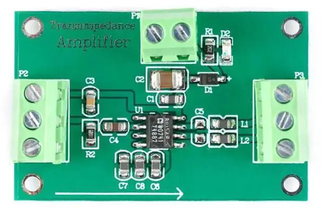 Main image of AD8015 Integrated Transimpedance Amplifier Board Module Single-Ended To Differential 240M Bandwidth 155Mbps Data Rate