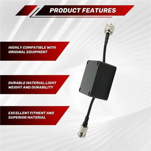 Alt view image 2 of 3 - PL-259 To SO-239 Connectors 1.8-30Mhz Common Mode Choke For RF Noise Filter 1:1 Current Balun For Shortwave Radio