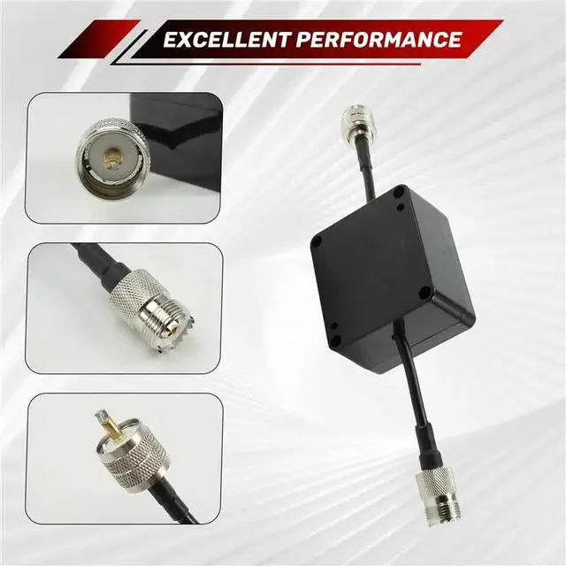 Alt view image 3 of 3 - PL-259 To SO-239 Connectors 1.8-30Mhz Common Mode Choke For RF Noise Filter 1:1 Current Balun For Shortwave Radio