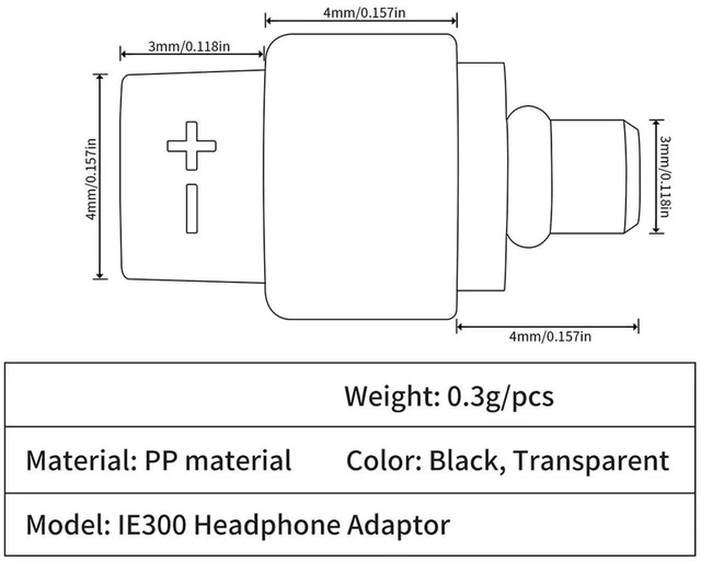 Main image of QDC Mmcx Adapter Mmcx to Qdc Adapter Female to IE300 Male Adapter for IE600 IE900 N5005 N30 N40 B