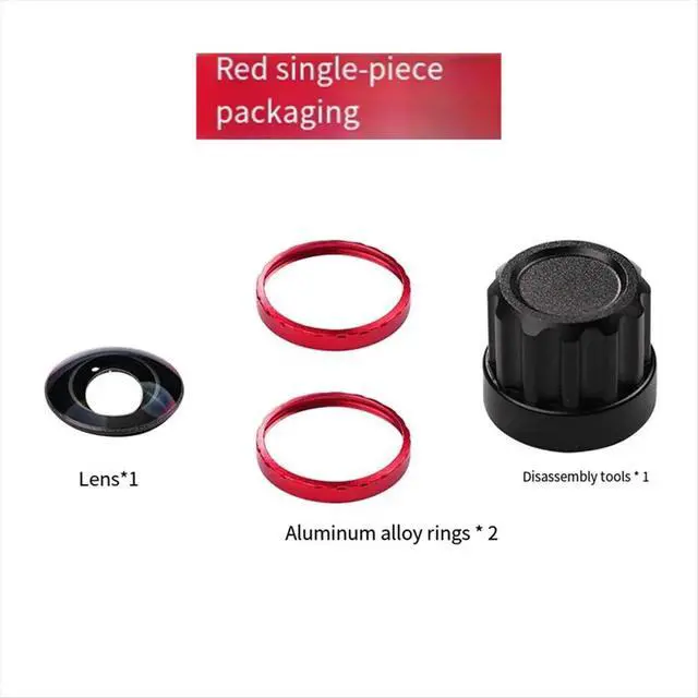 Alt view image 3 of 3 - Replacement Lens for X5 Action Camera DIY Repair Red Lens Kit Camera Accessories for Enhanced Photography
