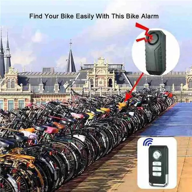 Alt view image 2 of 3 - 2X Waterproof Motorcycle Bike Alarm Remote Control Bicycle Security Alarm 113DB Electric Car Alarm
