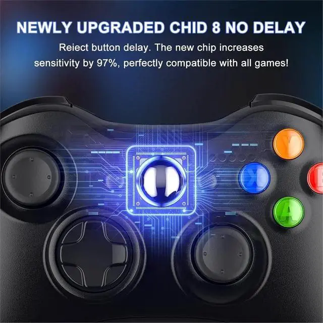 Alt view image 3 of 3 - For , 2.4G Game Controller for & Slim, PC 11/10, No Drift Joystick