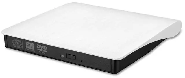 Main image of USB 3.0 SATA External DVD CD-ROM RW Drive Enclosure 5Gbps High-Speed 12.7mm Optical Drive Case for Laptop Desktop White