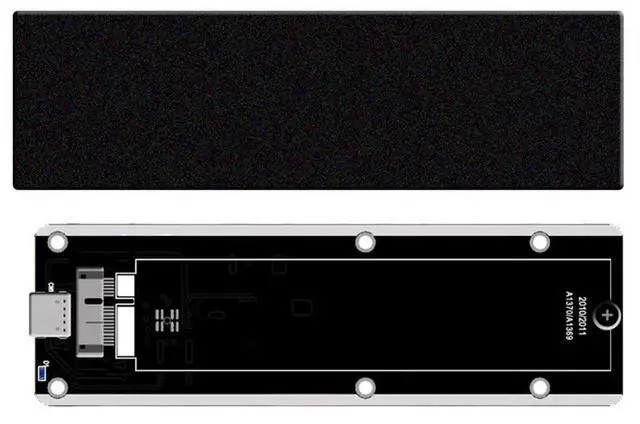Alt view image 3 of 3 - For 2010 2011 Air A1369 A1370 SSD Case USB3.2 GEN2 to 12+6Pin M.2 SATA SSD Enclosure 6Gbps M2 SSD Box A-C Cable