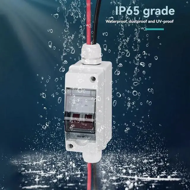 Main image of Solar Disconnect Switch Photovoltaic PV Combiner Box 400V DC Circuit Breaker IP65 Waterproof 16A