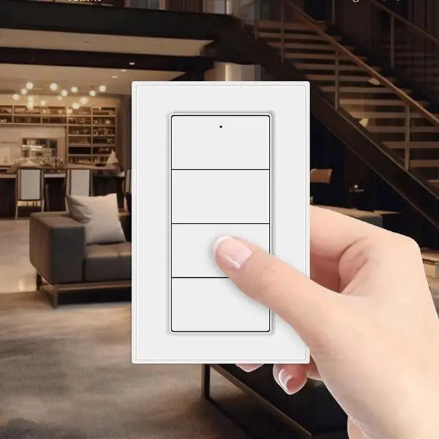 Alt view image 3 of 6 - Tuya Zigbee 4-Gang Scene Switch Smart Life App Control, Powered Scene Push Button Switch