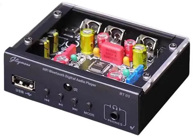 Alt view image 2 of 3 - HIFI Audio Decoder Bluetooth5.3 Audio Receiver 24bit 48KHz Lossless Decoding USB PlaybackBuilt-in OPA2134 OpAmp FM Radio