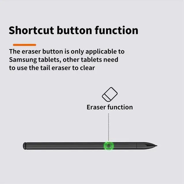 Main image of EMR Stylus Pen for 2 Touch Pencil with Eraser 4096 Sensitivity Palm Rejection with 3 Pen Tips