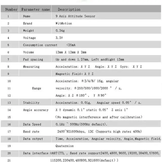 Alt view image 2 of 3 - Nine- High- Accelerometer Gyroscope Module Attitude Angle Sensor JY931