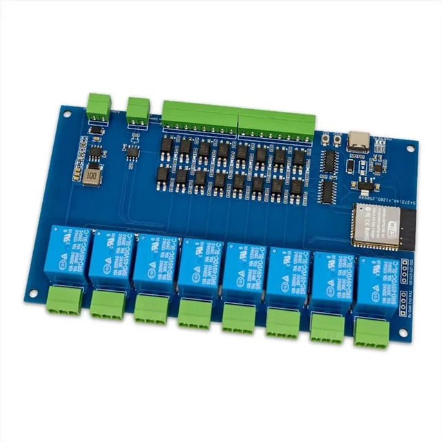 Alt view image 3 of 3 - RS485 Modbus 8 Channel Relay Module with Case 9-24V TYPE-C Bluetooth Support Modbus