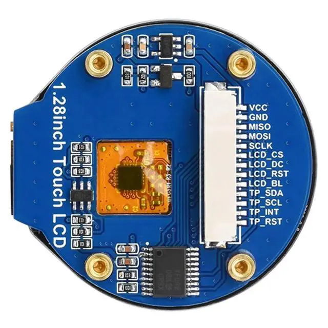 Alt view image 2 of 3 - 1.28 Inch Touch LCD Display Module GC9A01 Drived CST816S Capacitive Touch Control Chip 240x240 IPS SPI Communication