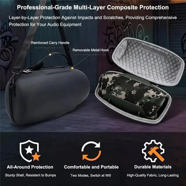 Main image of Protective Case for Xtreme 5 Shockproof Water EVA Hard Shell with Carrying Shoulder Strap Anti Scratch