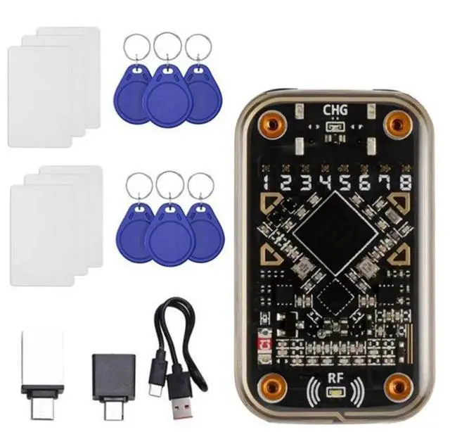Main image of Chameleon Ultra RFID Smart Chip Reader +6XCUID Keychain/UID Card Contactless Smart Card Emulator 125K 13.56M Decode