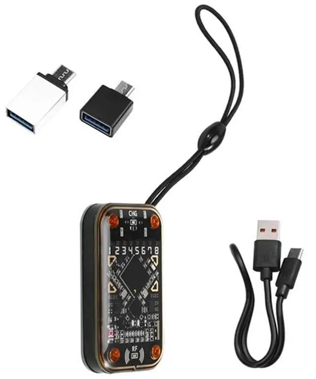 Alt view image 3 of 3 - Chameleon Ultra RFID Smart Chip Reader +6XCUID Keychain/UID Card Contactless Smart Card Emulator 125K 13.56M Decode