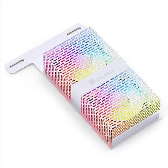 Main image of for MATX Motherboard -2 Memory Stick Cooler DDR4 DDR5 Overclocking ARGB Thermal Vest Memory Fan Module, White