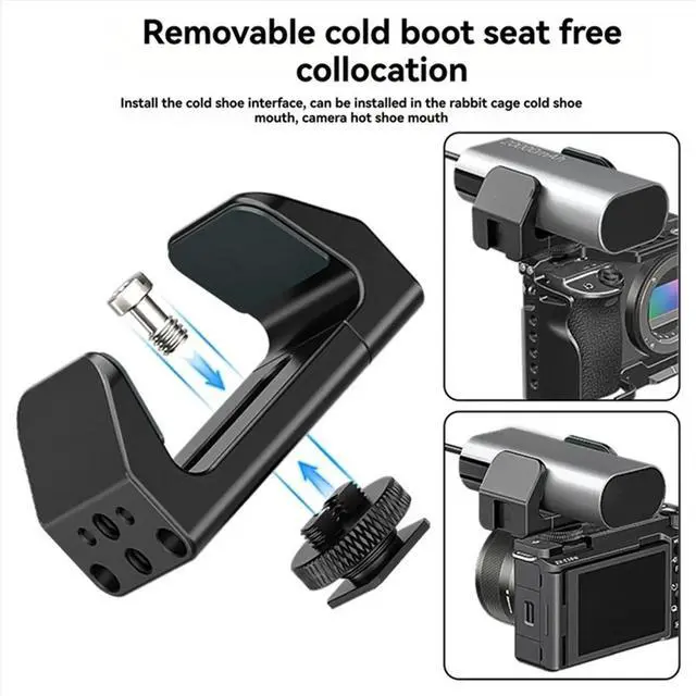 Alt view image 2 of 3 - AA60-Universal Power Bank Mount Holder Cold Shoe Mount for 53Mm to 72Mm Power Supply for DSLR Camera Cage Clamp