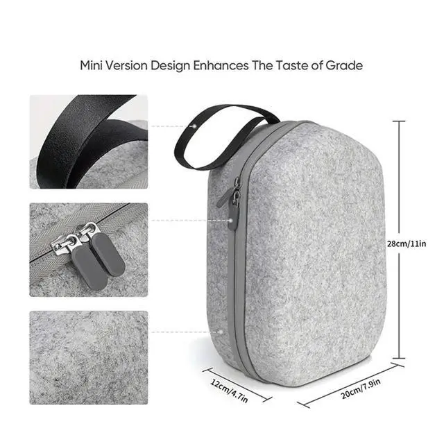 Alt view image 2 of 3 - Hard Carrying Case for Basic/Elite VR Gaming Headset and Touch Controller Accessories
