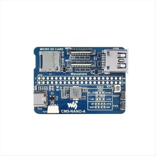 Alt view image 3 of 3 - for CM5 Nano Base IO Board (A) with USB 3.2 Gen1 for Compute Module 5