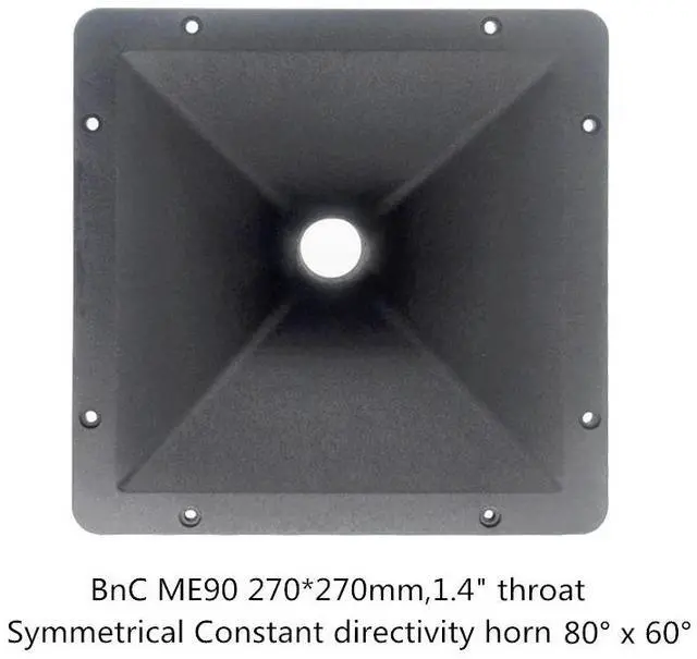 Main image of 1PC DJ Speaker Tweeter Horn ME90 270*270mm 1.4 Inch For Public Address System Professional Audio Home Theater Karaoke HiFi