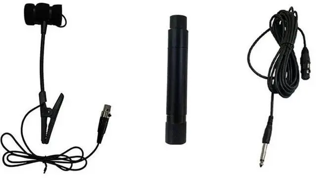 Main image of Musical Instrument Saxophone Microphone Clip 3 Pin Wired Mic For Trumpet Sax Omnidirectional Suit With 5M Cable