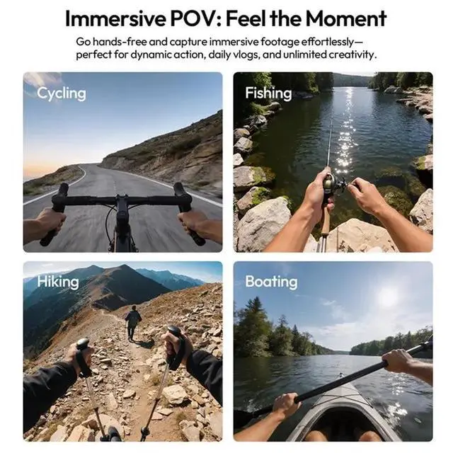 Alt view image 2 of 6 - IDUD CM029 01 Mount For Action Cameras& Smartphones-For And Gopro-Head Strap Design For Cycling And Hiking Adventure