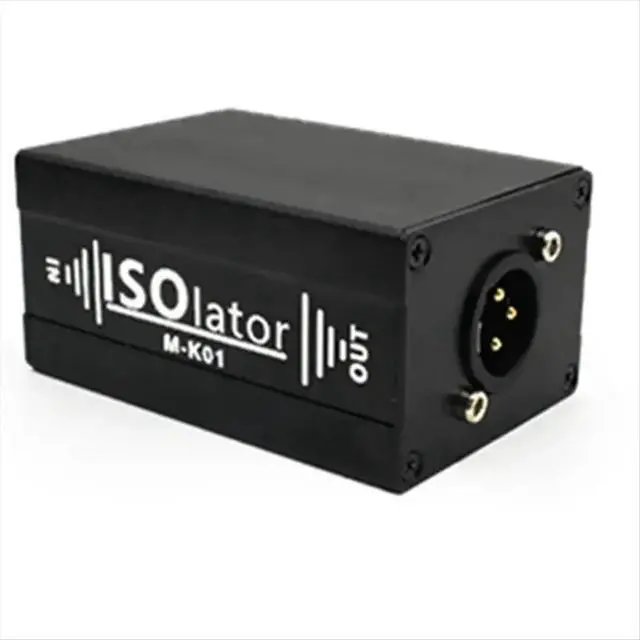 Alt view image 2 of 3 - XLR Audio Isolator Noise Reduction Filter Eliminates Current Noise Dual Channel 6.5 XLR Mixer Audio