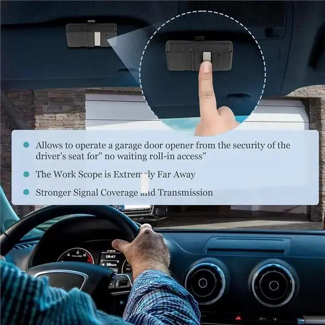 Alt view image 2 of 6 - Secure Rolling Code GT90-1 Garage Door Remote Control For Select Garage Openers, Easy To Program