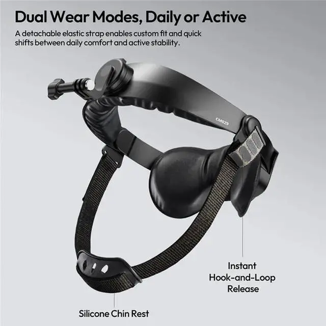 Alt view image 3 of 6 - CM029 01 Head Strap Mount For Action Cameras And Smartphones - For And Gopro For Cycling And Hiking Adventures