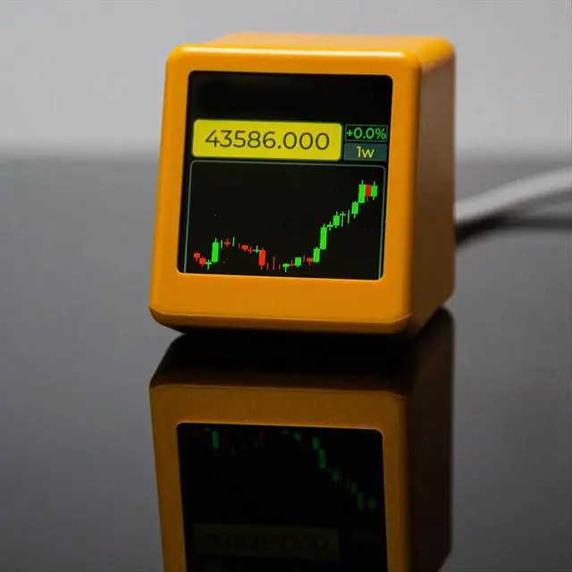 Alt view image 2 of 6 - For BitCoin Cryptocurrency Display Stocks,Currency Exchange Rate,Price Tracker Ticker Weather Time Clock C