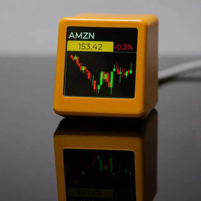 Alt view image 3 of 6 - For BitCoin Cryptocurrency Display Stocks,Currency Exchange Rate,Price Tracker Ticker Weather Time Clock C